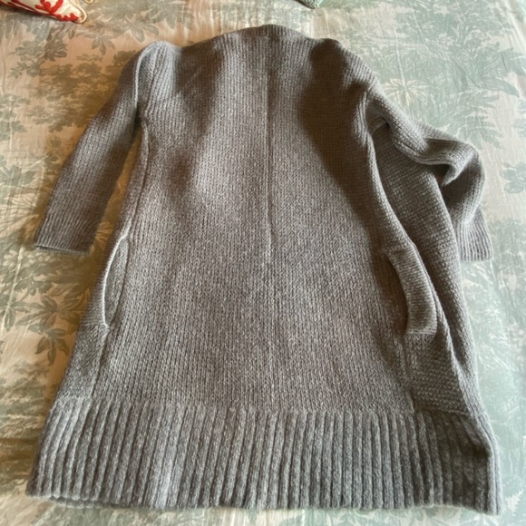 Boden Grey Mohair-Blend Open Front Cardigan - Picture 10 of 13